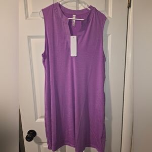 Elegant Sleeveless Purple Tunic